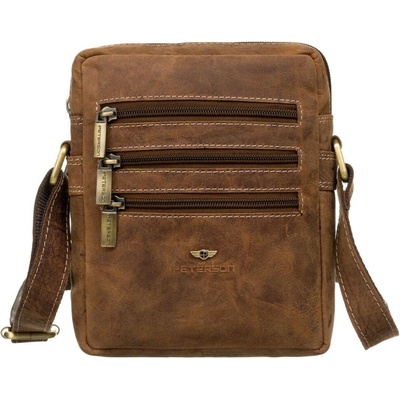 Peterson pánské crossbody PTN 250-NSH hnědá