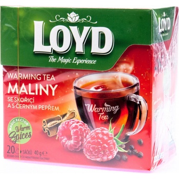 Loyd Warming Tea malina skořice černý pepř 20 x 2 g