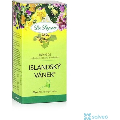 Dr.Popov Průduškový čaj Islandský vánek 20 x 1,5 g