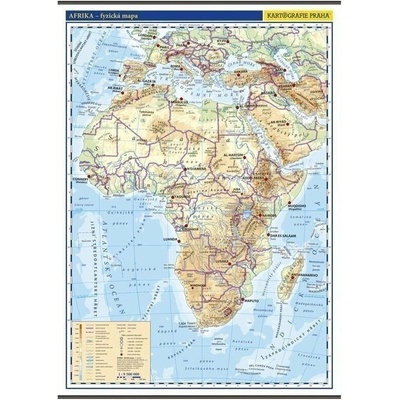 Afrika - nástěnná zeměpisná mapa 1:10 mil.