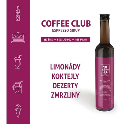 Coffee Club espresso sirup 350 ml