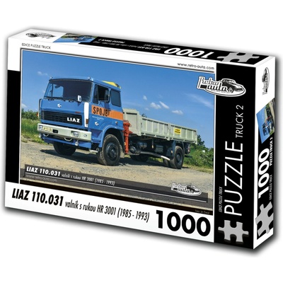 RETRO-AUTA TRUCK č.2 Liaz 110.031 valník s rukou HR 3001 1985-1993 1000 dielov