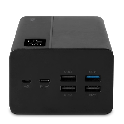 Ttec Външна батерия ttec ReCharger Mega LCD 50.000 mAh PD 20W Powerbank - Черна
