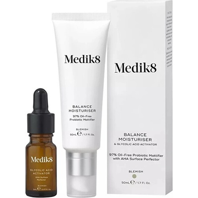 Medik8 Balance Moisturiser & Glycolic Acid Activator Surface Perfector 50 ml