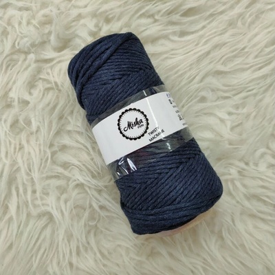 Mishastyle Twisty macramé 5mm tmavě modrá