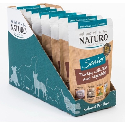 Naturo Senior Turkey & Rice with Vegetables 8 x 150 g