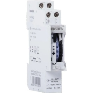 NOARK Electric ТАЙМЕР АНАЛОГОВ Ex9TAMQ2 1М 1 NO КОНТАКТ 230V ДНЕВНА ПРОГРАМА КВАРЦОВ NOARK (111722)