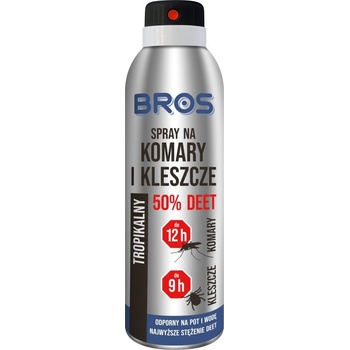 Bros spray proti komárom a kliešťom 50% DEET 180 ml