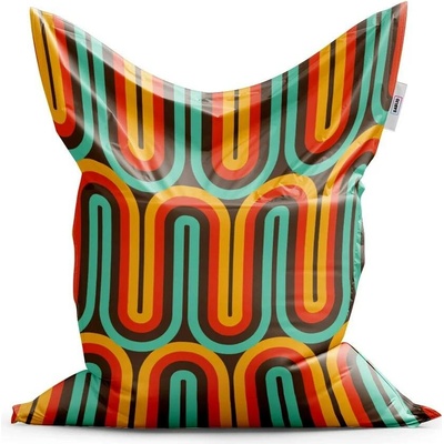 Sablio Sedací vak Retro vlny 200x140 cm