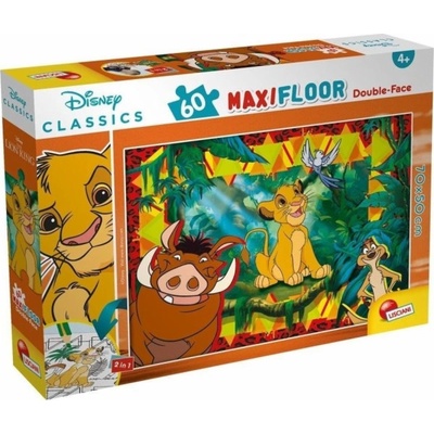 LISCIANI Lisciani DISNEY DWISTRONNE MAXI PODŁOGOWE KRÓL LEW 60 EL.