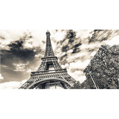 Foto obraz sklenený horizontálny Eiffelova veža Paríž 100x50 cm