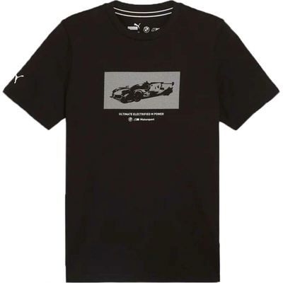 Puma BMW M Motorsport NEW Essentials Car Craphic Tee čierne sivé biela