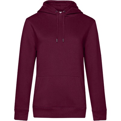 B&C dámska mikina pre hlavu WW02Q Dark Cherry