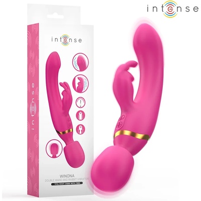 Вибратор за двойна стимулация, заек и масажор - Intense Winona (D-244715)