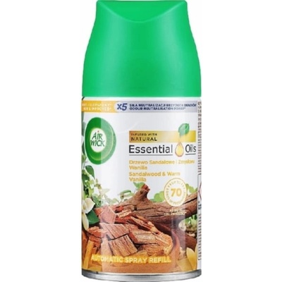Air Wick Freshmatic Náplň do osviežovača vzduchu vanilka a santalové drevo 250 ml
