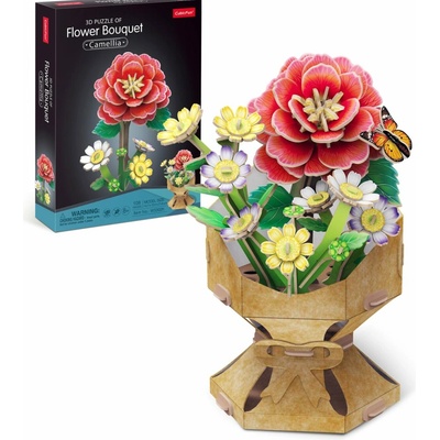 CUBICFUN 3D puzzle Kytice kamélie 109 ks