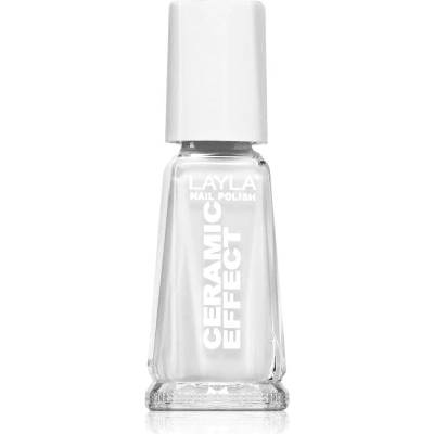 Layla Cosmetics Ceramic Effect lak na nehty odstín N.36 Pure White 10 ml