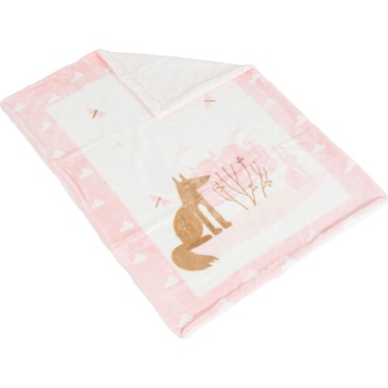 Cangaroo Бебешко одеяло с шерпа Cangaroo - Little friends, 80 х 110 cm, розово (111880)