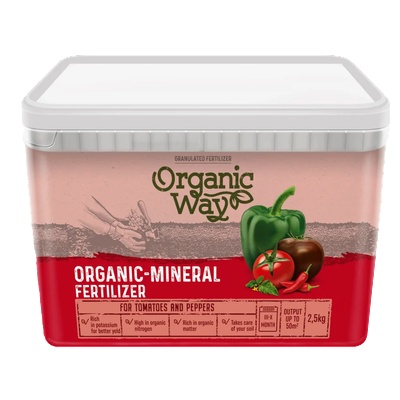 Seklos Гранулирана органично-минерална тор за домати и пипер Organic-mineral fertilaizer 2, 5 кг