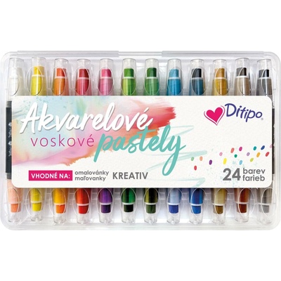 Ditipo Vodou rozmývatelné voskovky 24 barev – Zboží Dáma