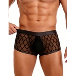 SuperLove Sexy Sheer Men Boxer 56 Black XL