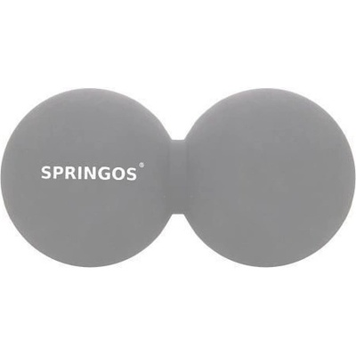 Springon Lacrosse Masážní míček dvojitý šedý 12 x 6 cm