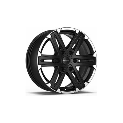 SUPER METAL COMPASS 8.5x18 6x114.3 ET37 dull black / polished Lip