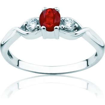 Image 1 of SAVICKI Пръстен Red Passion: бяло злато, рубин