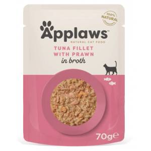 Applaws Tuna with Pacific Prawn in Broth - пауч риба тон и скариди в бульон 70 гр 8008