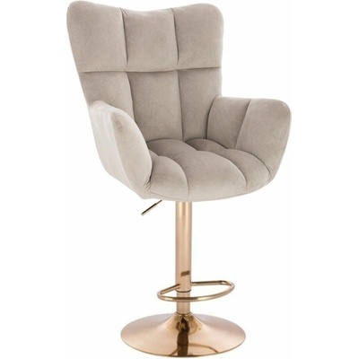 LuxuryForm Design Aurora Velur na zlatom tanieri latte