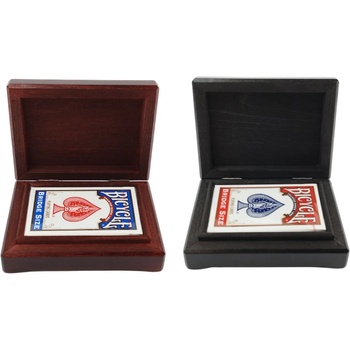 РЪЧНО ИЗРАБОТЕНА ЕДИНИЧНА ДЪРВЕНА КУТИЯ С КАРТИ