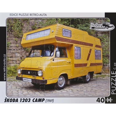 Retro-Auta č. 44 ŠKODA 1203 CAMP 1969 40 dílků