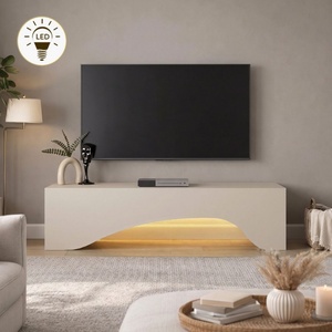 TopMebel Mara TopMebel меламинов шкаф за телевизор в цвят пясъчник 150x31.4x40cm