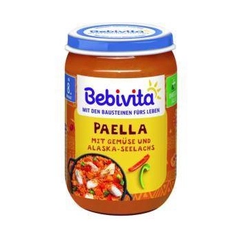 Bebivita Пюре Bebivita, Паеля със зеленчуци и риба, 220гр, 4018852025399