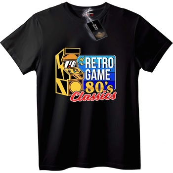 NOONEBRAND Тениска Ретро Класически Игри 80-те - 2XL, White