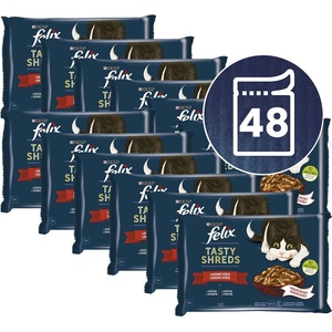 FELIX Капсули FELIX Tasty Shreds вкусен избор в сос 48 x 80 г