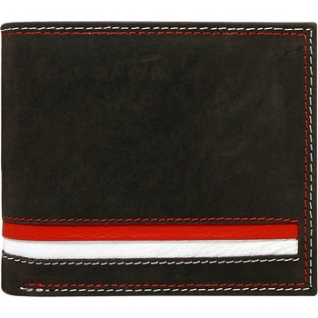 Inny pánska peňaženka Haempos hnedo biela červená