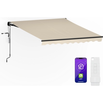 Blumfeldt CloudShade тента, Смарт контрол, UV защита, Стенен монтаж (PG1CloudSh2.5x2Be) (PG1CloudSh2.5x2Be)