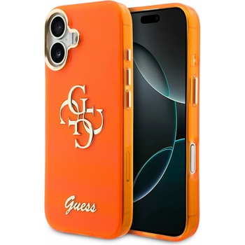 GUESS IML 4G Script Metal Logo Задна Обвивка за iPhone 17 Orange Guess | Oranzhev | МЪЖЕ | UNI