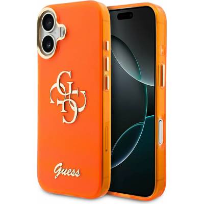 GUESS IML 4G Script Metal Logo Задна Обвивка за iPhone 17 Orange Guess | Oranzhev | МЪЖЕ | UNI