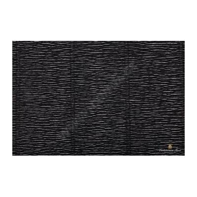 Krepový papír role 50cm x 2,5m - černá 602
