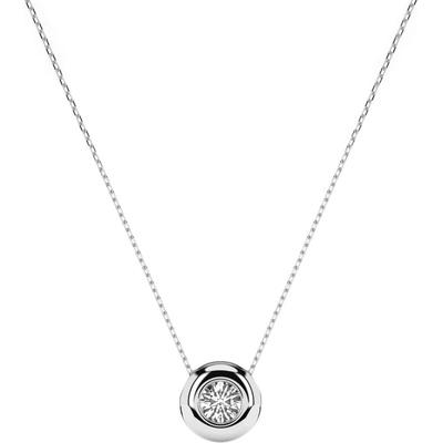 Cara Diamanti Колие от бяло злато с диамант Cara Diamanti K104-10007W (K104-10007W)