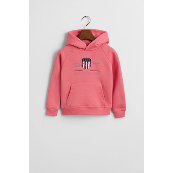Gant Archive Shield Raglan Hoodie Blush Pink