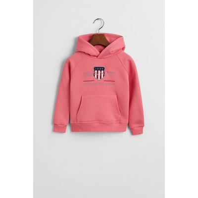 Gant Archive Shield Raglan Hoodie Blush Pink
