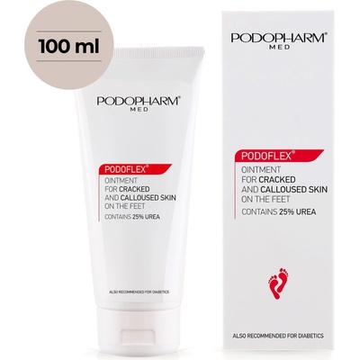 PODOPHARM PODOFLEX mast na popraskanou, mozolnatou kůži s 25% UREY 100 ml – Zboží Dáma