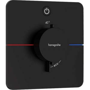 Hansgrohe ShowerSelect Comfort - Термостатичен смесител за вграждане, матово черно 15581670 (15581670)