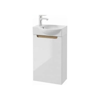 Kúpeľňová skrinka s umývadlom Naturel Stilla 39x60x22 cm biela lesk STILLAD04008UBL