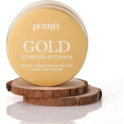 PETITFEE Подхранващи и изглаждащи фините линии пачове за очи с 24К злато 60бр. petitfee gold hydrogel eye patch