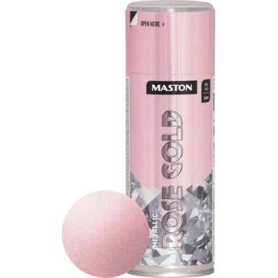 Maston Metallic lak v spreji 400 ml ružovo zlatý
