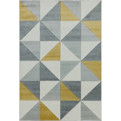 Makro Abra Sketch SK06 Geometrický vzor šedý žlutý